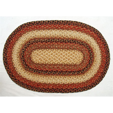 Homespice Decor Russet Hudson Jute Braided Rugs - Oval 502049